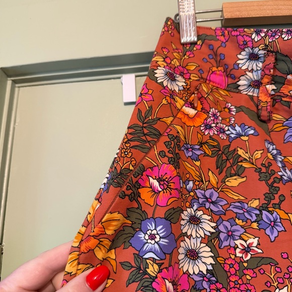 Anthropologie Maeve Floral Wide-Leg Pants - Picture 4 of 6